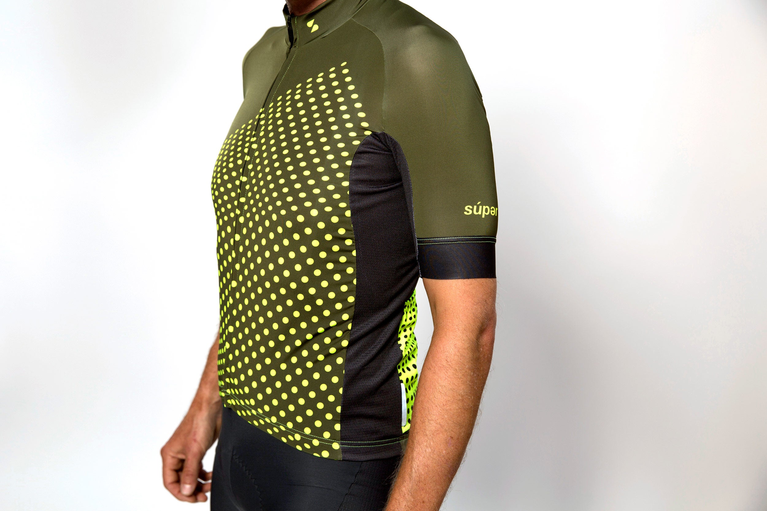 Men's dot-dot-dot Green + Acid jersey