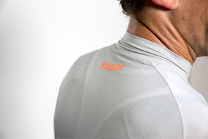 Men's dot-dot-dot Grey + FLUOrange jersey